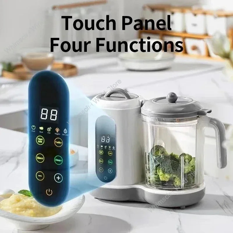 Multifunctional Baby Food Maker Supplementary Food Processor Kids Food Mill Steaming Stirring Warming Cooking Machine
