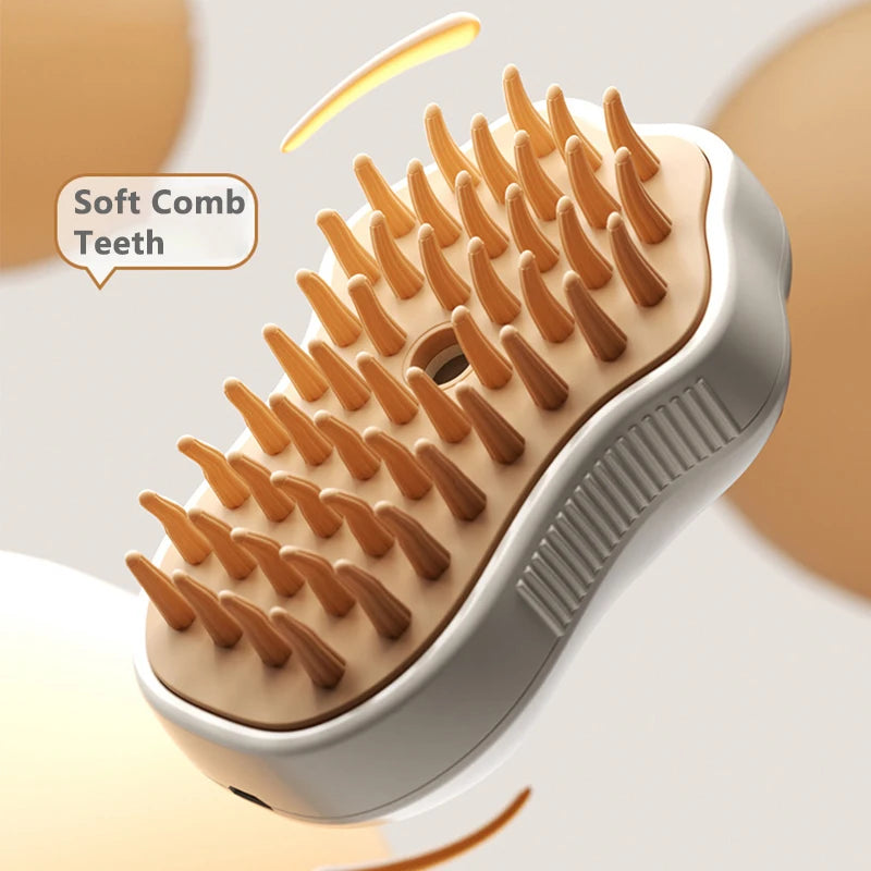 3-in-1 Steam Brush for Pet Grooming