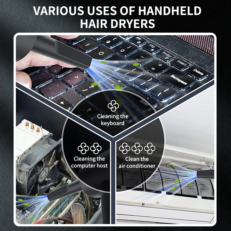 3-in-1 Cordless Mini Vacuum Cleaner – USB Rechargeable Portable Suction & Blower for Car, Home, and Office