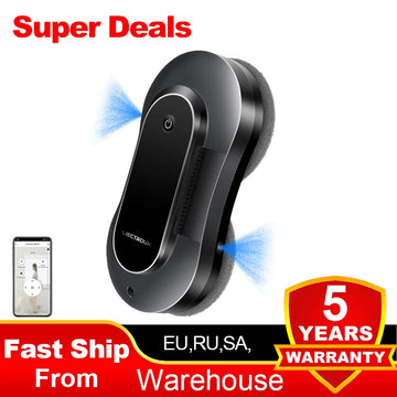 Window Vacuum Robot Cleaner Liectroux YW810 Dual Ultrasonic Spray,Laser Sensor,Smart Home Glass Wall Washing,APP&Remote Control